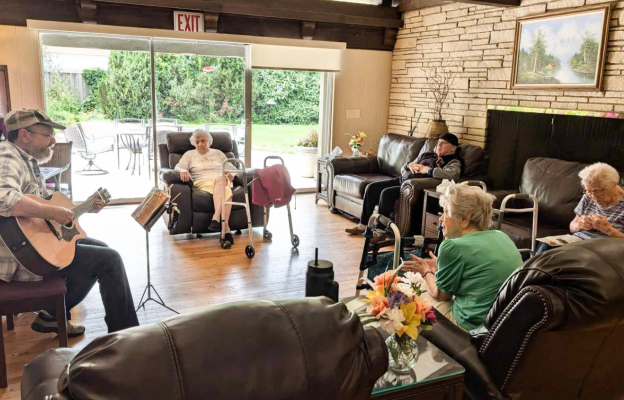 Music is a regular occurrence at ComfortCare Homes