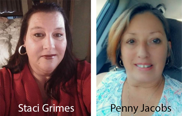 Staci Grimes left, and Penny Jacobs, right, are long-time medication aides at ComfortCare Homes.